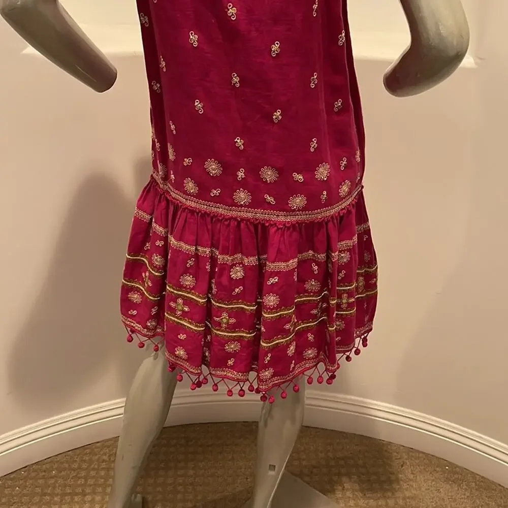 Calypso St. Barth Zulema Linen Dress Pink Size XS - Picture 10 of 12